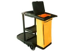 Picture of FILTA JANITOR CART WITH LID (BLACK/YELLOW)